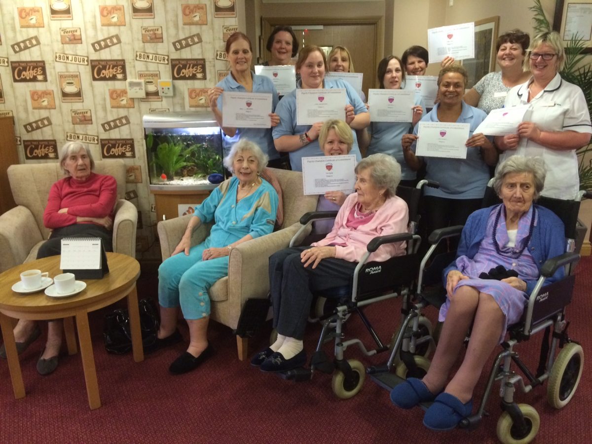 Orchid Care Home Celebrating Dignity Day 2017