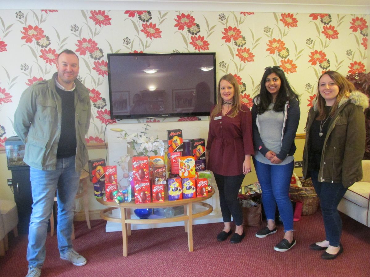 DONATION OF EASTER EGGS FROM COVENTRY BUILDING SOCIETY